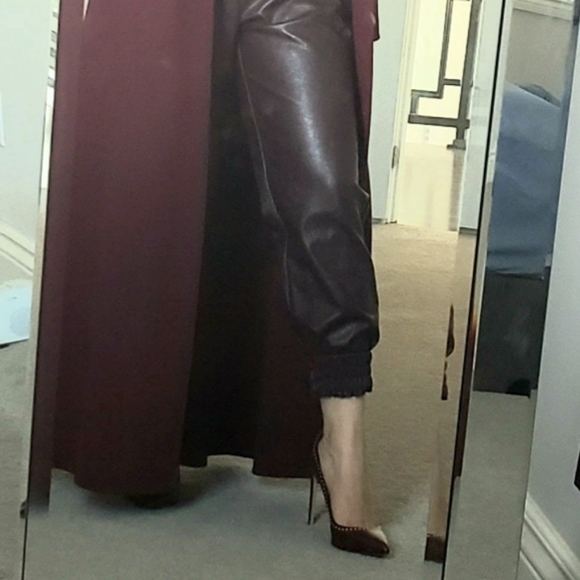 100% Authentic Francesco Russo Nappa Bordeaux Pump - Picture 11 of 13